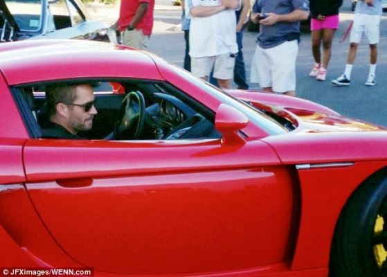 Paul Walker's final photos: Photographed inside friend's Porsche just moments before crash
